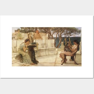 Sappho and Alcaeus by Sir Lawrence Alma-Tadema Posters and Art